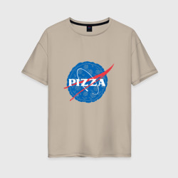 NASA Pizza – Футболка оверсайз из хлопка с принтом купить со скидкой в -16%