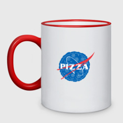 Кружка двухцветная NASA Pizza