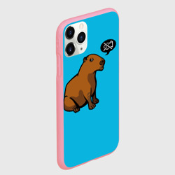 Чехол для iPhone 11 Pro Max матовый Капибара - фото 2