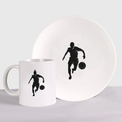 Набор: тарелка + кружка Футболист