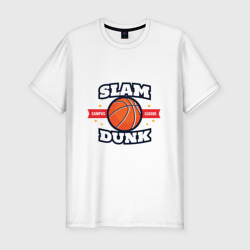 Мужская футболка хлопок Slim Slam dunk