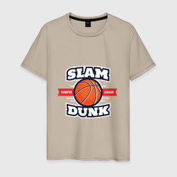 Мужская футболка хлопок Slam dunk