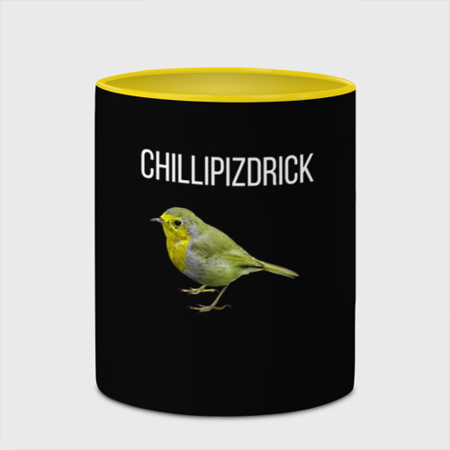 Кружка с полной запечаткой Chillipizdrick, цвет белый + желтый - фото 4