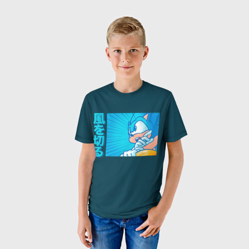 Детская футболка 3D Sonic alert, цвет 3D печать - фото 3