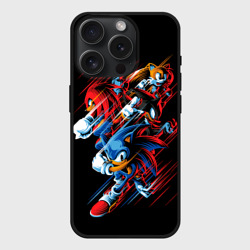 Чехол силиконовый для Apple iPhone 15 Pro матовый Sonics team