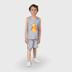 Детская пижама с шортами хлопок Пикачу  в пледике - фото 2