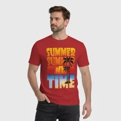 Мужская футболка хлопок Summer time - фото 2