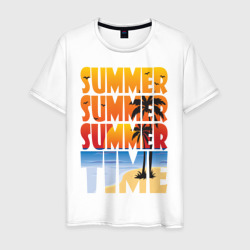 Summer time – Футболка из хлопка с принтом купить со скидкой в -20%