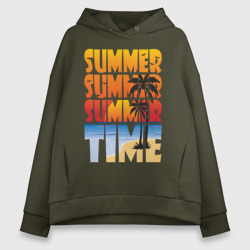 Женское худи Oversize хлопок Summer time