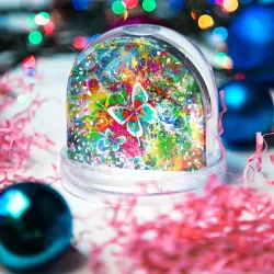Игрушка Снежный шар Яркие краски - фото 2