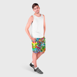 Мужские шорты 3D Яркие краски - фото 2