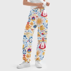 Женские джоггеры оверсайз 3D Славянская символика - фото 2