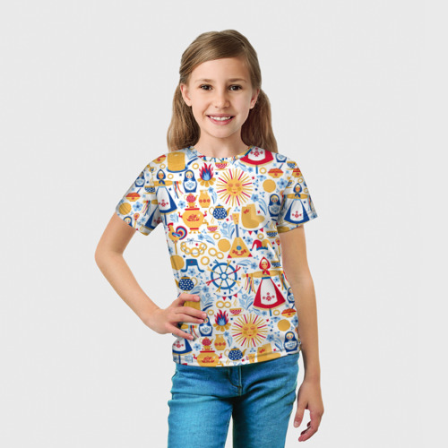 Детская футболка 3D Славянская символика, цвет 3D печать - фото 5