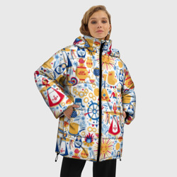 Женская зимняя куртка Oversize Славянская символика - фото 2