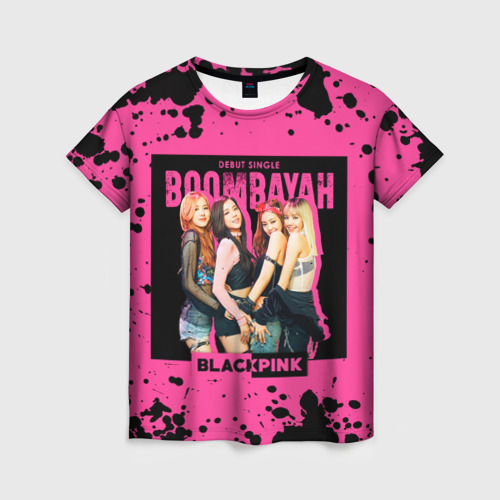 Женская футболка с принтом Boombayah, вид спереди №1