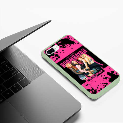 Чехол для iPhone 7Plus/8 Plus матовый Boombayah, цвет салатовый - фото 5