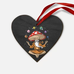Деревянная игрушка Сердце Космический Гриб Волшебник