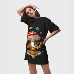 Платье-футболка 3D Космический Гриб Волшебник - фото 2