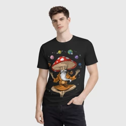 Мужская футболка 3D Космический Гриб Волшебник - фото 2
