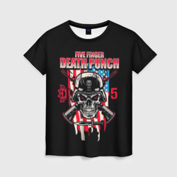 Женская футболка 3D 5FDP Five Finger Death Punch