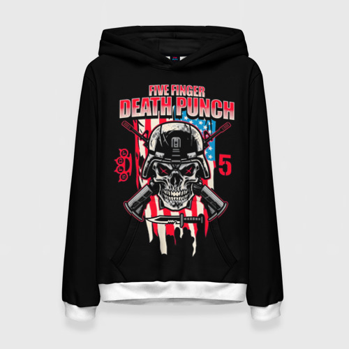 Женская толстовка 3D 5FDP Five Finger Death Punch, цвет 3D печать