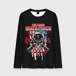 Мужской лонгслив 3D 5FDP Five Finger Death Punch