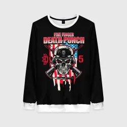Женский свитшот 3D 5FDP Five Finger Death Punch