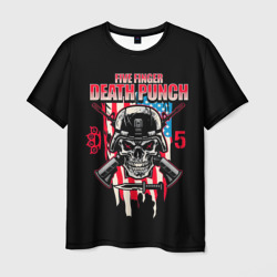 Мужская футболка 3D 5FDP Five Finger Death Punch