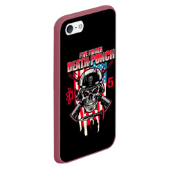 Чехол для iPhone 5/5S матовый 5FDP Five Finger Death Punch - фото 2