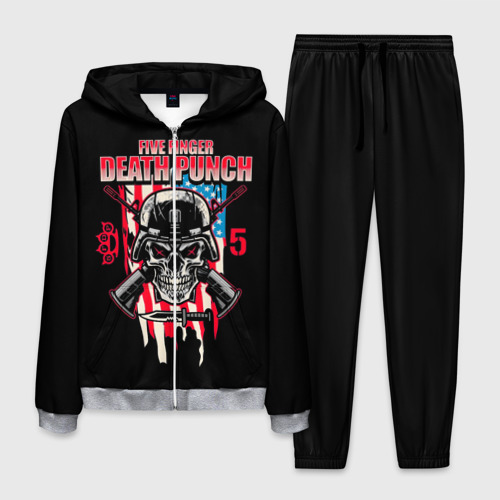 Мужской костюм 3D 5FDP Five Finger Death Punch, цвет меланж