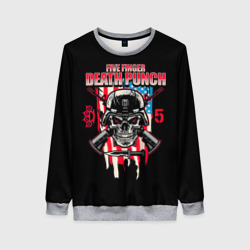 Женский свитшот 3D 5FDP Five Finger Death Punch