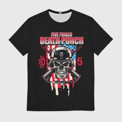 Мужская футболка 3D 5FDP Five Finger Death Punch