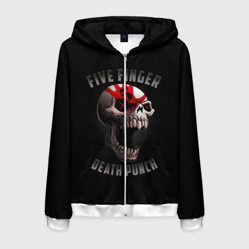 Мужская толстовка 3D на молнии Five Finger Death Punch 5FDP