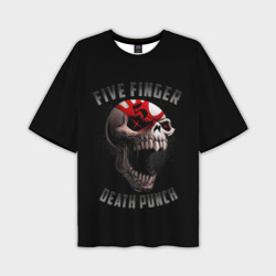 Мужская футболка oversize 3D Five Finger Death Punch 5FDP