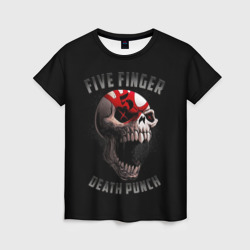 Женская футболка 3D Five Finger Death Punch 5FDP