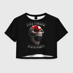 Женская футболка Crop-top 3D Five Finger Death Punch 5FDP