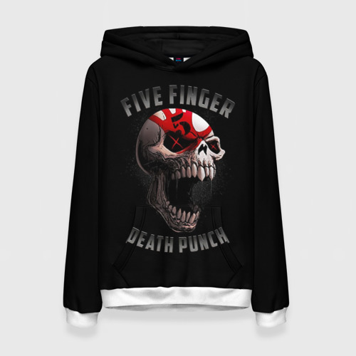 Женская толстовка 3D Five Finger Death Punch 5FDP, цвет 3D печать