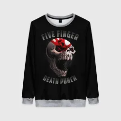 Женский свитшот 3D Five Finger Death Punch 5FDP