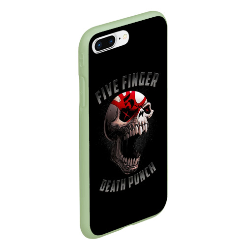 Чехол для iPhone 7Plus/8 Plus матовый Five Finger Death Punch 5FDP, цвет салатовый - фото 3