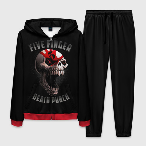 Мужской костюм 3D Five Finger Death Punch 5FDP, цвет красный