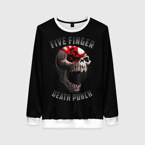 Женский свитшот 3D Five Finger Death Punch 5FDP, цвет 3D печать