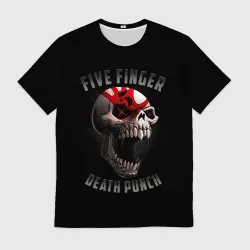 Мужская футболка 3D Five Finger Death Punch 5FDP