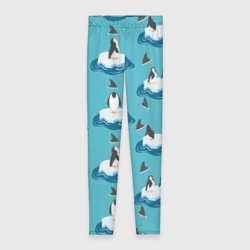 Леггинсы 3D Пингвины