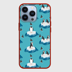 Чехол для iPhone 13 Pro Пингвины