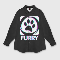 Мужская рубашка oversize 3D Furry