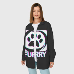 Женская рубашка oversize 3D Furry - фото 2