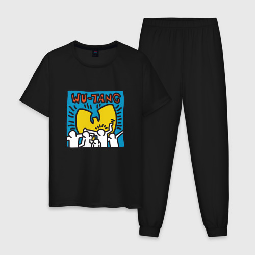 Мужская пижама хлопок Wu-Tang People, цвет черный