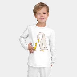 Детская пижама с лонгсливом хлопок Утка и утенок - фото 2