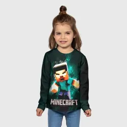 Детский лонгслив 3D Minecraft - фото 2