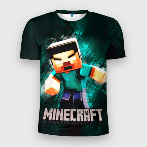 Мужская футболка 3D Slim Minecraft, цвет 3D печать